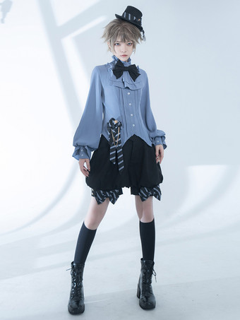 ゴシックロリータブルマーリボンブラックロリータショーツ