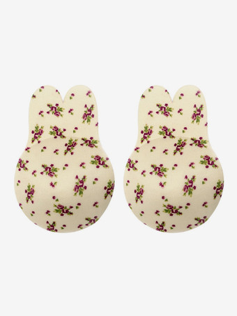 パープル 女性用ニプレス ヒョウ柄 リフトアップ ニップルカバー