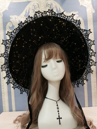 ゴシックロリータ帽子 ピンク リボン フリル アクセサリー レース ポリエステル ロリータ アクセサリー