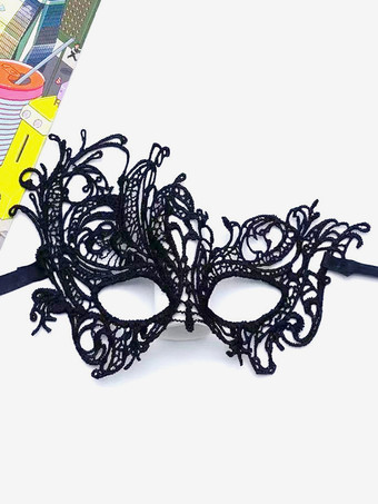 ブラック マスク 仮面舞踏会 ベネチアン アイマスク ハロウィン 女性 シルバー レース パーティー