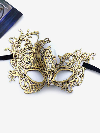 ゴールド マスク 仮面舞踏会 ベネチアン アイマスク ハロウィン 女性 シルバー レース パーティー