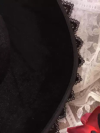 Gothic Lolita Hut Rüschen Accessoire Polyester Schwarz Lolita Accessoires