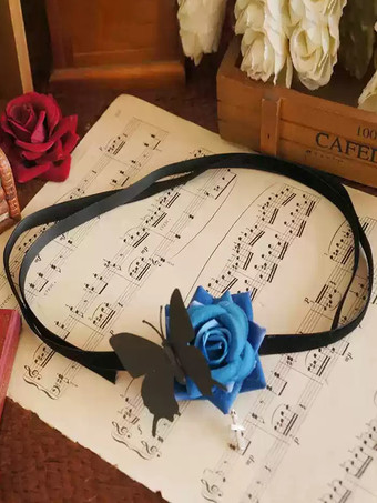 ゴシックロリータアクセサリー青い花蝶アクセサリーその他