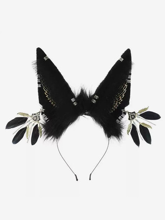 ゴシックロリータアクセサリーブラックチェーンヘッドウェアその他