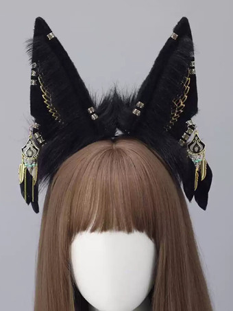 ゴシックロリータアクセサリーブラックチェーンヘッドウェアその他