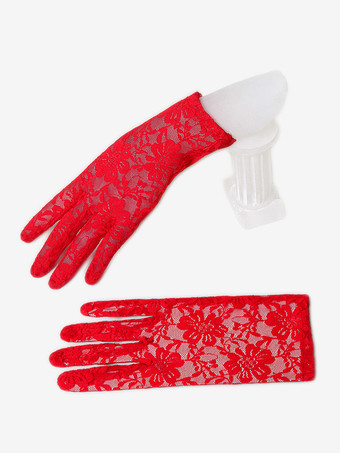 レッド ウェディング ショート グローブ レディース ライトピンク レース パーティー