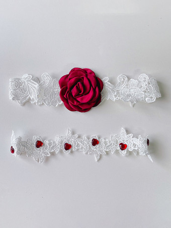 太ももガーター フラワーレッグガーターベルト レディース ブラック レース パーティー