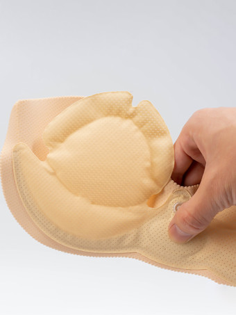 インフレータブルブラ 跡が残らない厚手ウェディング下着 ギャザー入りインナーブラ