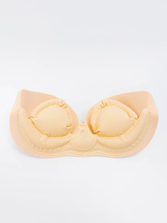 インフレータブルブラ 跡が残らない厚手ウェディング下着 ギャザー入りインナーブラ