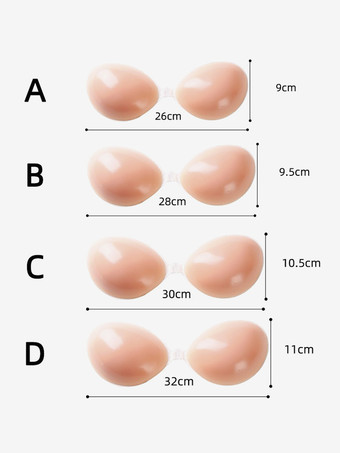 4サイズのプッシュアップニップルカバー 通気性のあるシリコン製パティ 女性用