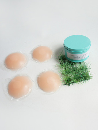 肌色女性用乳首カバー 再利用可能シリコンニッパー 4組