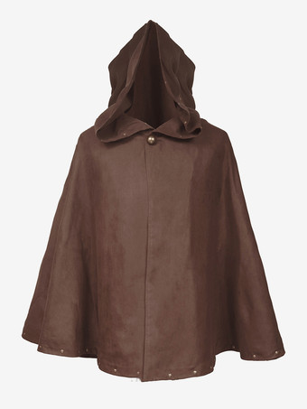 ゴシックロリータポンチョ ディープブラウンスエード 秋ロリータアウター