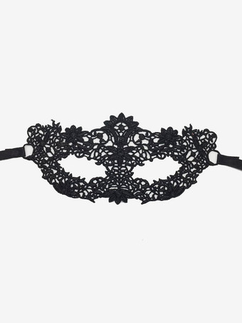 ダークグレー 仮面舞踏会 パーティー マスク コスチューム 女性 デート ディープグレー レース マスク