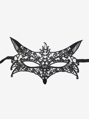 ディープブラウン仮面舞踏会 パーティー マスク コスチューム 女性 デート ディープグレー レース マスク