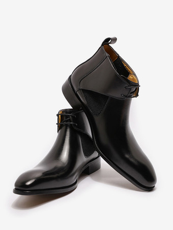 メンズ チャッカブーツ 牛革 クラシック コーヒーブラウン アンクル ショートブーツ