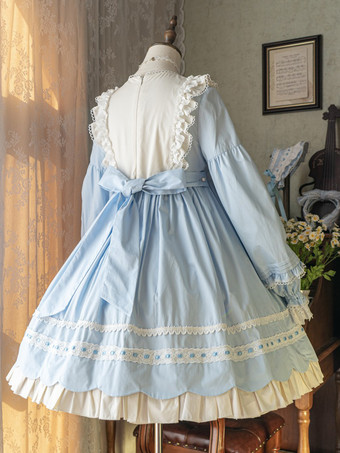   ゴシック ロリータ ドレス リボン フリル ブラック グリーン