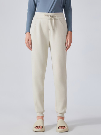 アイボリー パンツ ブラック ポリエステル ウエストラインなし ズボン