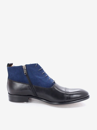 Herren Arbeitsstiefel Rindsleder Klassisch Kaffeebraun Knöchel Kurze Stiefel