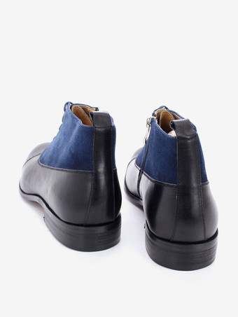 Herren Arbeitsstiefel Rindsleder Klassisch Kaffeebraun Knöchel Kurze Stiefel