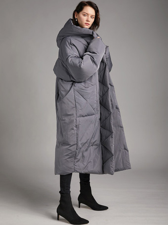 グレイダウンジャケット シック ダックダウン