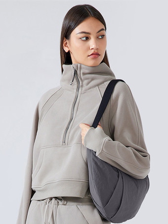 レディースバッグ ブラック ジッパー