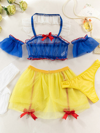 かわいいプリンセスコスチュームメイド女性ブラTバックセット