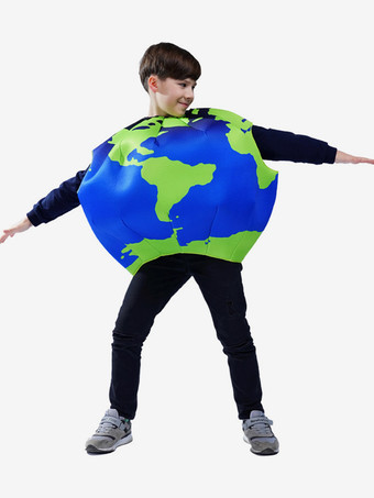 子供用ハロウィンコスチューム ブルー ハロウィン ポリエステルセット 子供用トップ