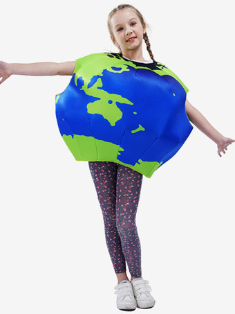 子供用ハロウィンコスチューム ブルー ハロウィン ポリエステルセット 子供用トップ