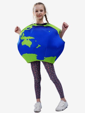 子供用ハロウィンコスチューム ブルー ハロウィン ポリエステルセット 子供用トップ