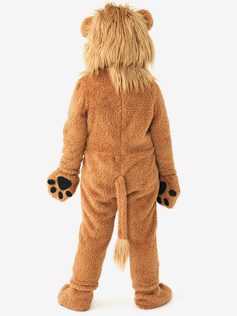 子供用ハロウィンコスチューム コーヒーブラウン ハロウィンセット 子供用ポリエステルジャンプスーツ 手袋