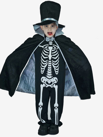 ハロウィン 子供用ハロウィンコスチューム ブラック ハロウィン ポリエステルセット 子供用帽子 マント