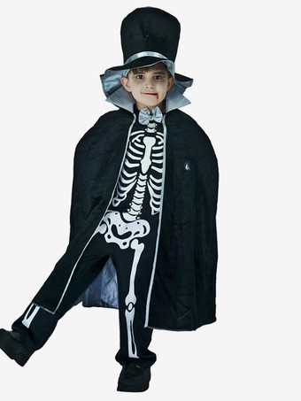 ハロウィン 子供用ハロウィンコスチューム ブラック ハロウィン ポリエステルセット 子供用帽子 マント