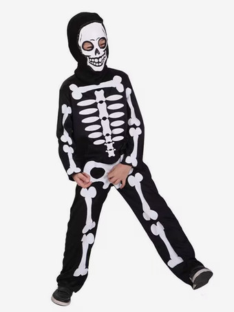 ハロウィン 子供用ハロウィンコスチューム ブラック ハロウィン ポリエステルセット 子供用ジャンプスーツ 手袋