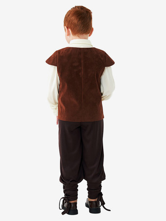 ハロウィン 子供用ハロウィンコスチューム コーヒーブラウン ハロウィンポリエステルセット 子供用シャツ パンツ