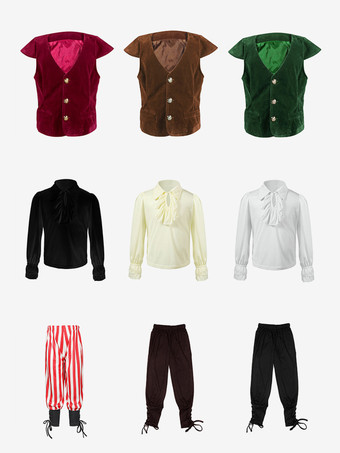 ハロウィン 子供用ハロウィンコスチューム コーヒーブラウン ハロウィンポリエステルセット 子供用シャツ パンツ