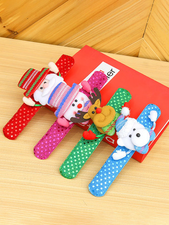 パープル スラップブレスレット スラップバンド 子供用 クリスマスおもちゃ トナカイライト