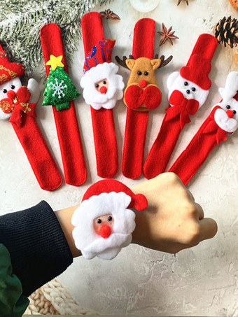 スラップブレスレット スラップバンド 子供用 クリスマスおもちゃ ライト