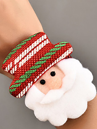 ホワイト スラップブレスレット スラップバンド 子供用サンタおもちゃ