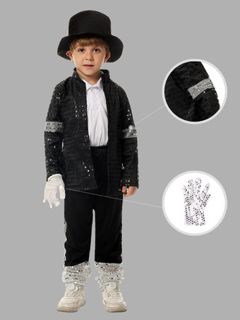 子供用ハロウィンコスチューム ブラックハロウィンセット 子供用ポリエステルオーバーコートパンツ