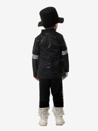 子供用ハロウィンコスチューム ブラックハロウィンセット 子供用ポリエステルオーバーコートパンツ