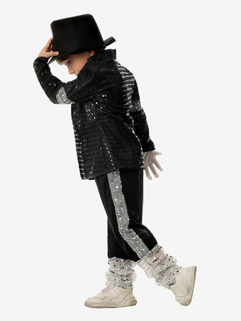 子供用ハロウィンコスチューム ブラックハロウィンセット 子供用ポリエステルオーバーコートパンツ