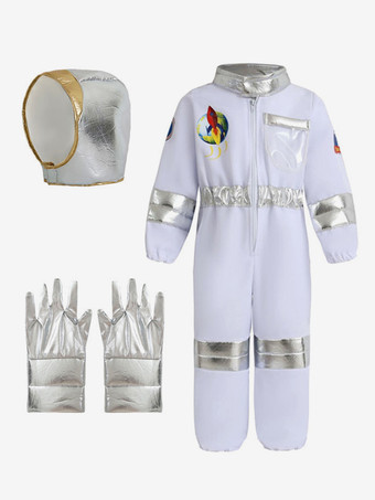 ホワイト 子供用ハロウィンコスチューム ホワイトハロウィンセット 子供用ポリエステル手袋 帽子