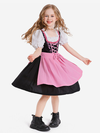 ピンクハロウィン 子供用ハロウィンコスチューム ライトスカイブルー ハロウィン ポリエステルセット 子供用ドレス