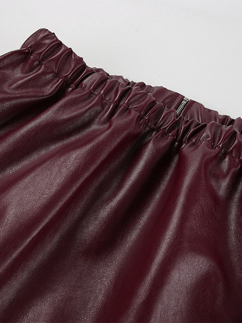 レディースジャケット ターンダウンカラー PUレザー