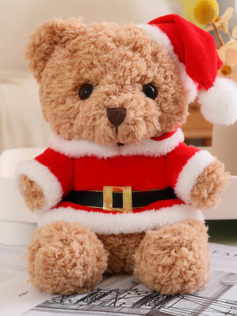 レッド クマのぬいぐるみ 小さなクリスマスプレゼント