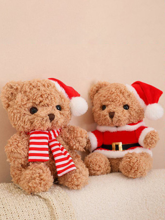 クマのぬいぐるみ 小さなクリスマスプレゼント