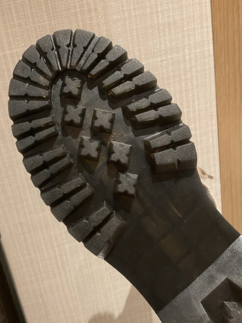 レディース コンバットブーツ ブラウン ラウンドトゥ レースアップ アンクルブーツ