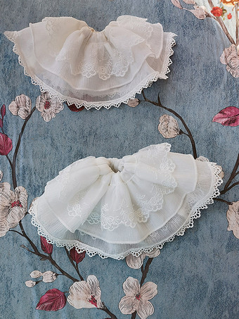 ホワイト ロココ調ロリータアクセサリーインファンタホワイトサテンアクセサリーその他