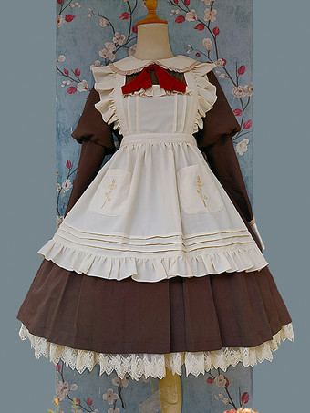 スイートロリータアクセサリーインファンタアプリコットポリエステルファイバーエプロンその他