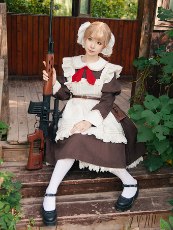 スイートロリータアクセサリーインファンタアプリコットポリエステルファイバーエプロンその他